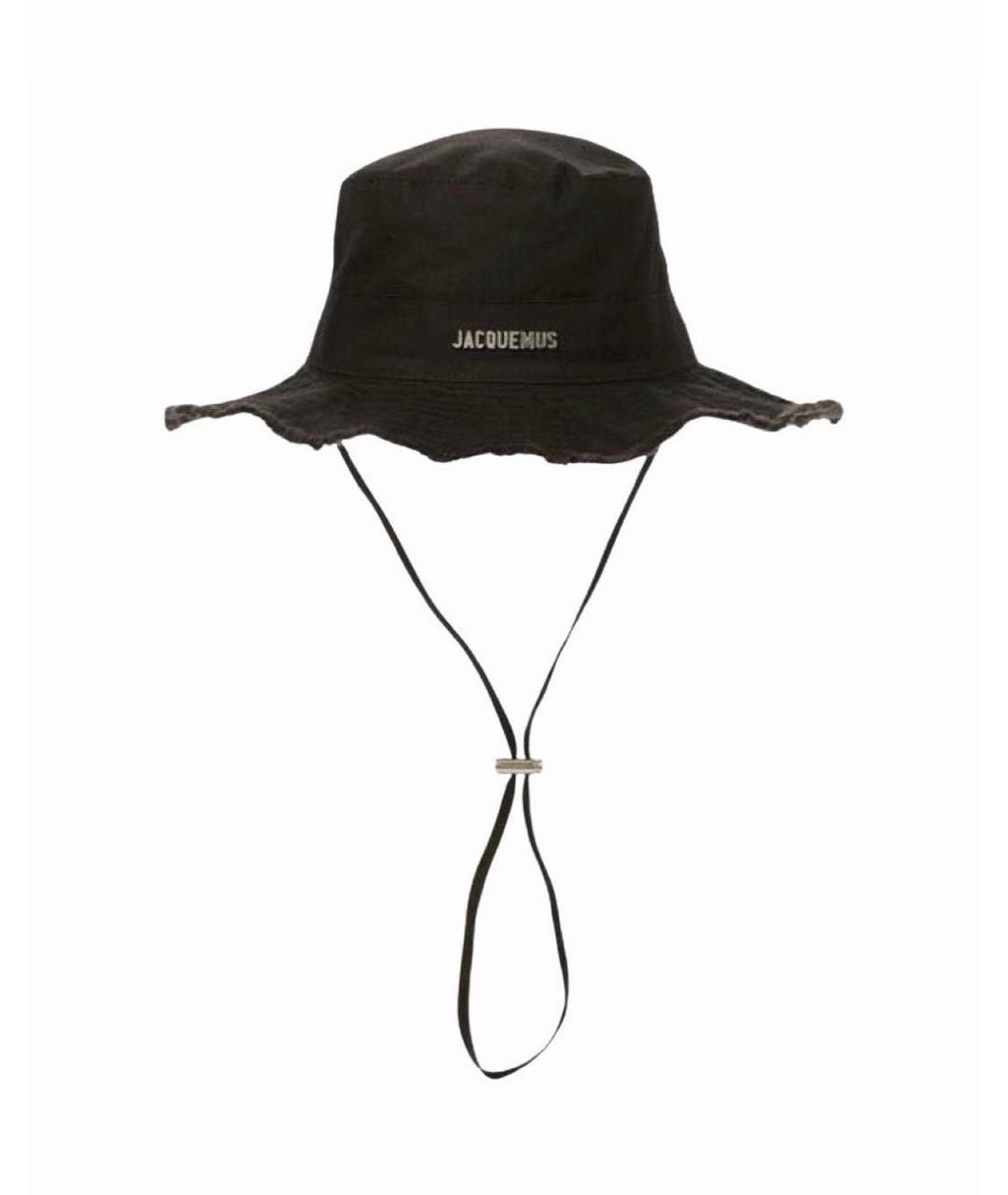 JACQUEMUS Черная хлопковая панама, фото 5