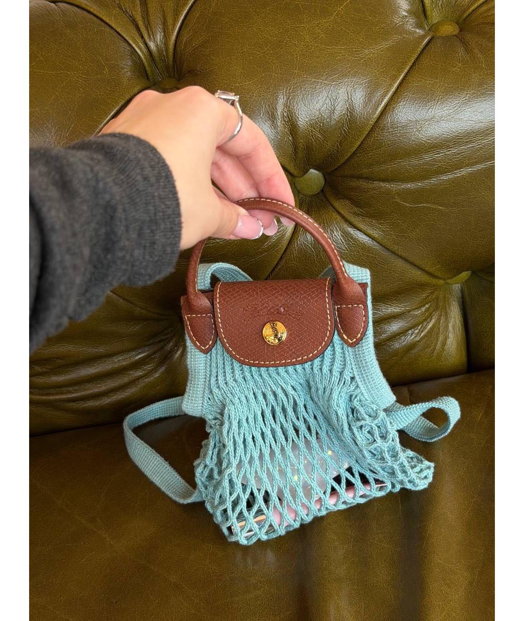 LONGCHAMP Бирюзовая сумка через плечо, фото 3