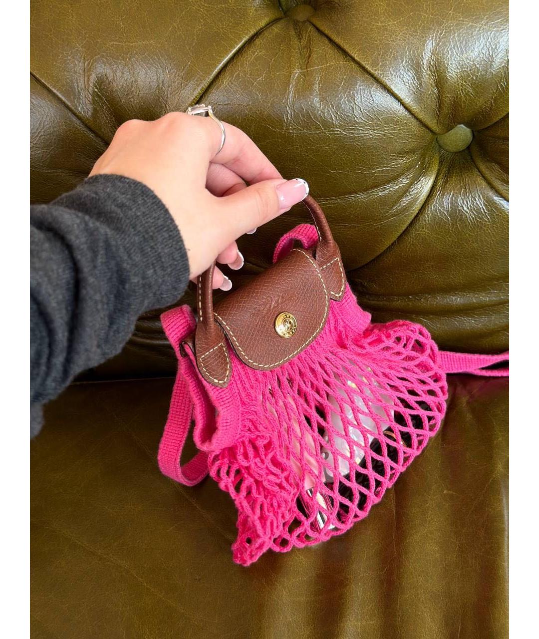 LONGCHAMP Розовая сумка через плечо, фото 3