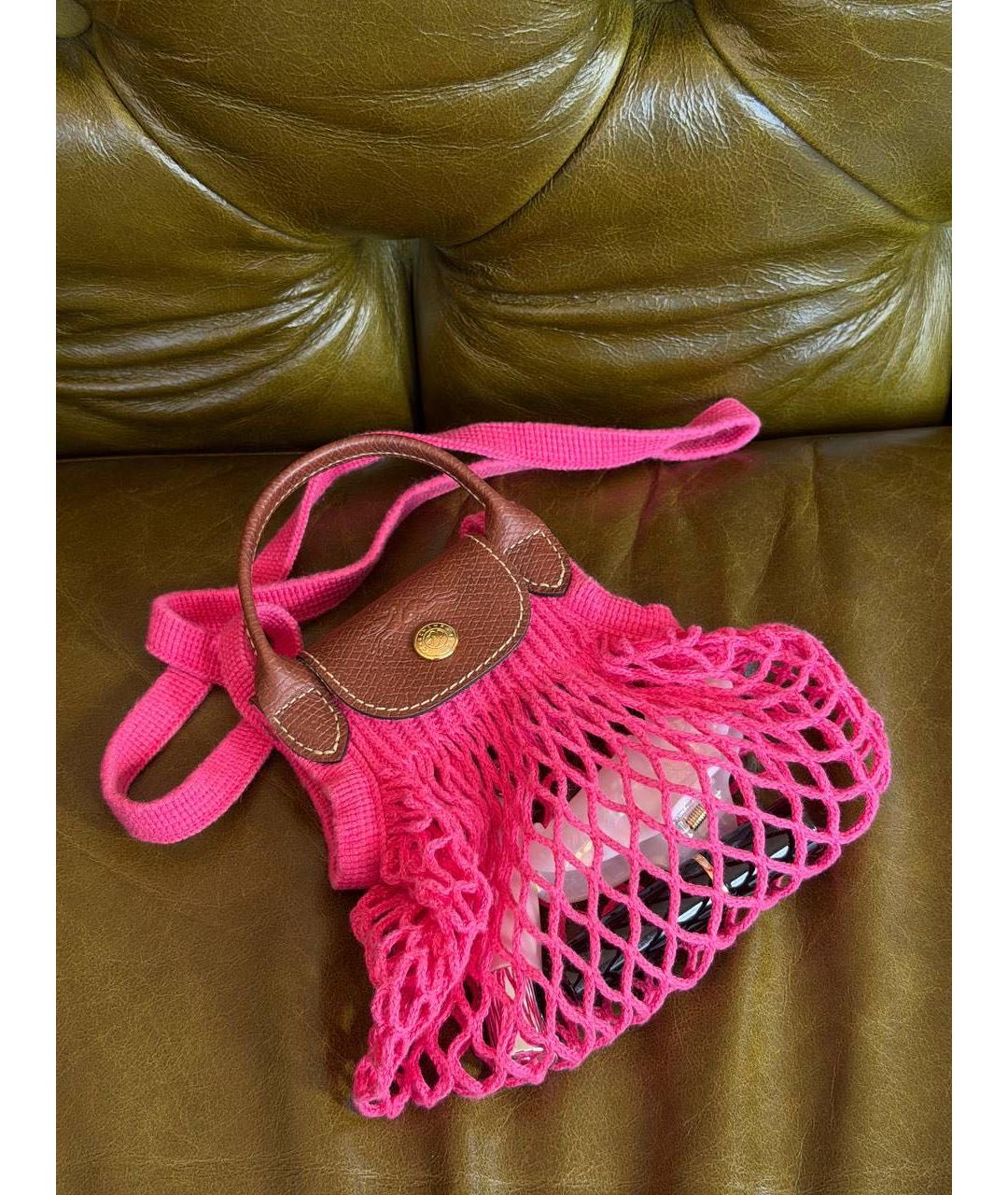 LONGCHAMP Розовая сумка через плечо, фото 2