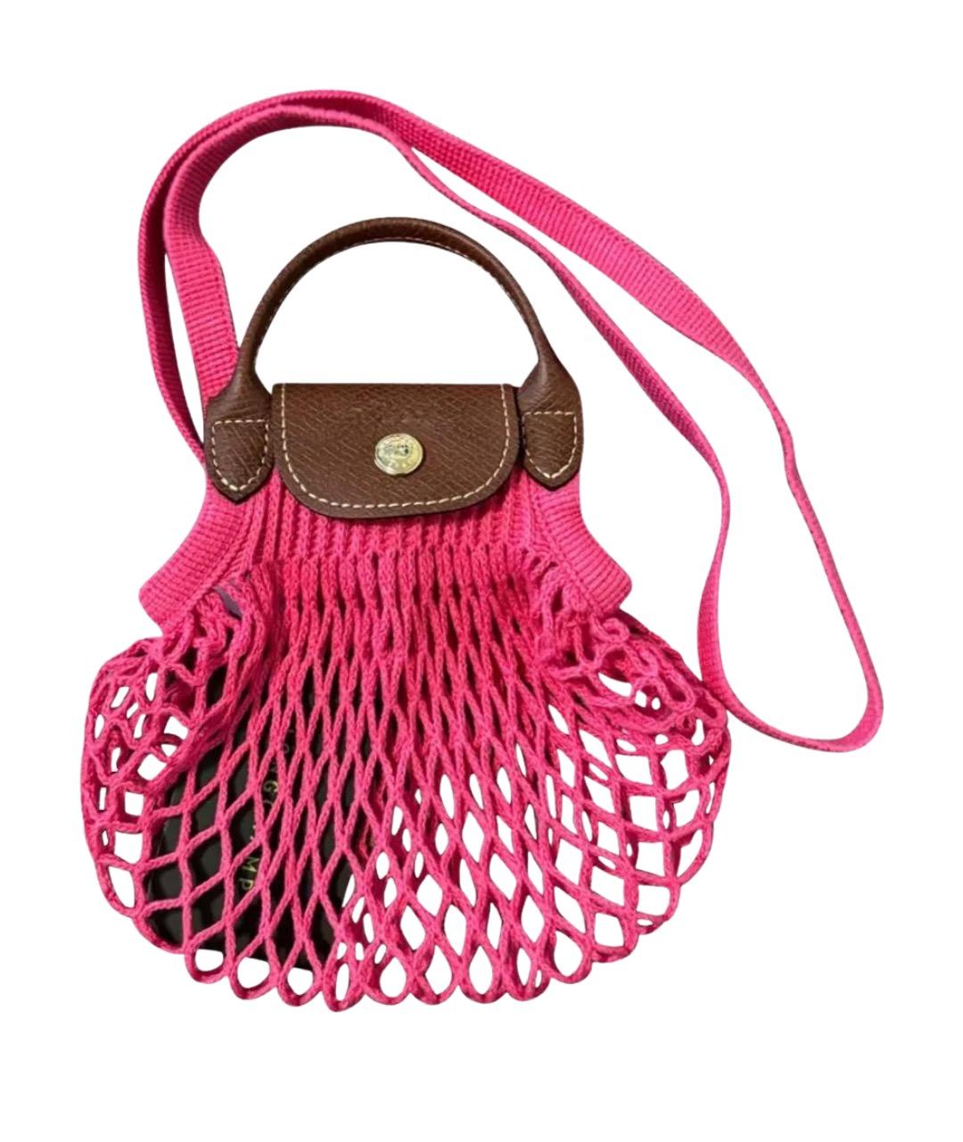 LONGCHAMP Розовая сумка через плечо, фото 1