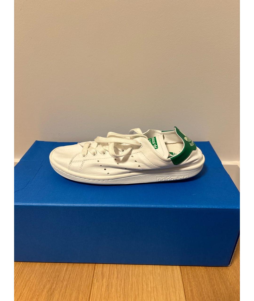 BALENCIAGA Белые кожаные кеды, фото 6