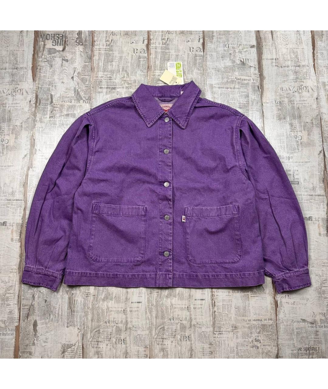 LEVI'S Фиолетовая деним куртка, фото 8