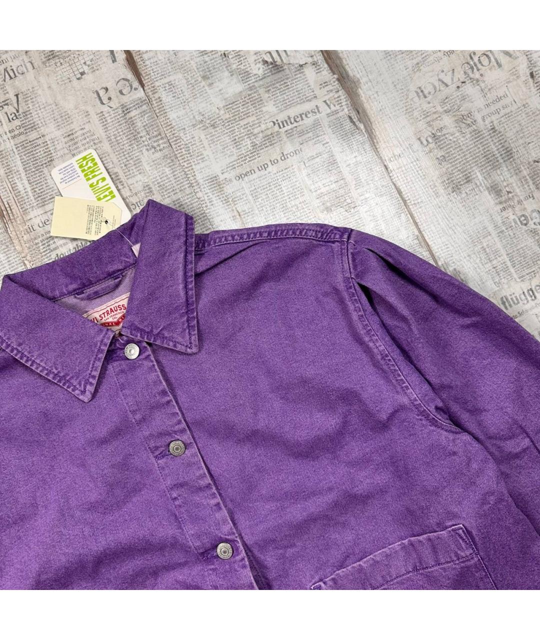 LEVI'S Фиолетовая деним куртка, фото 2