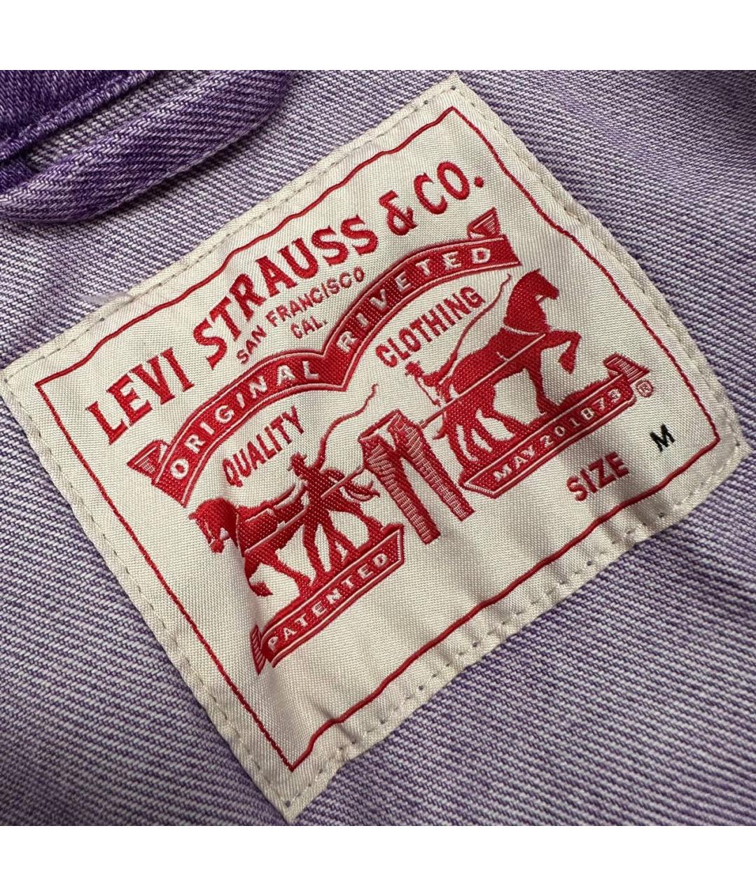 LEVI'S Фиолетовая деним куртка, фото 5