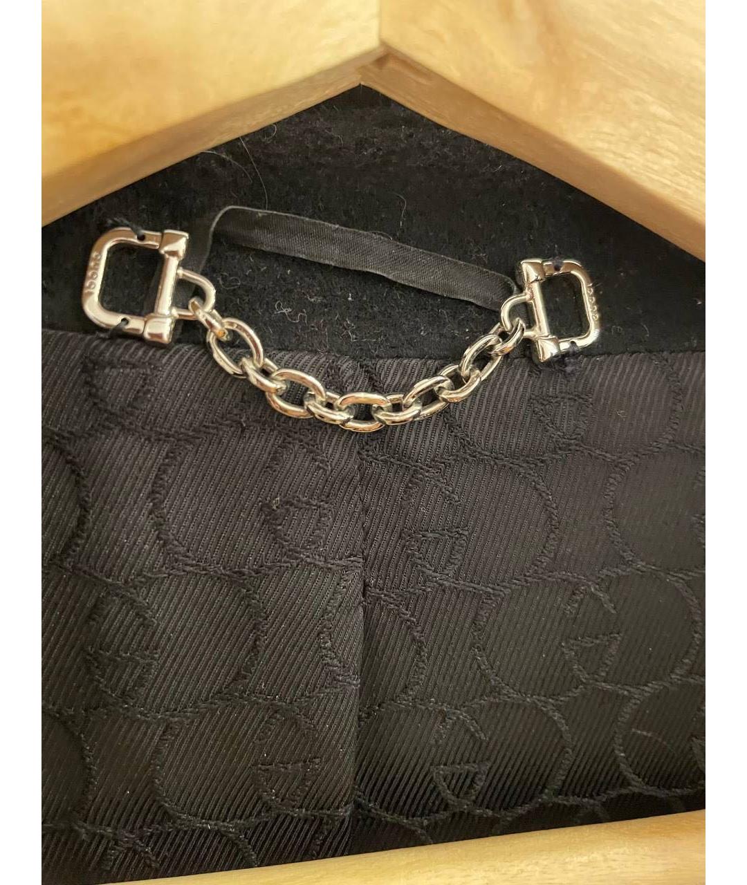 GUCCI Черное шерстяное пальто, фото 7