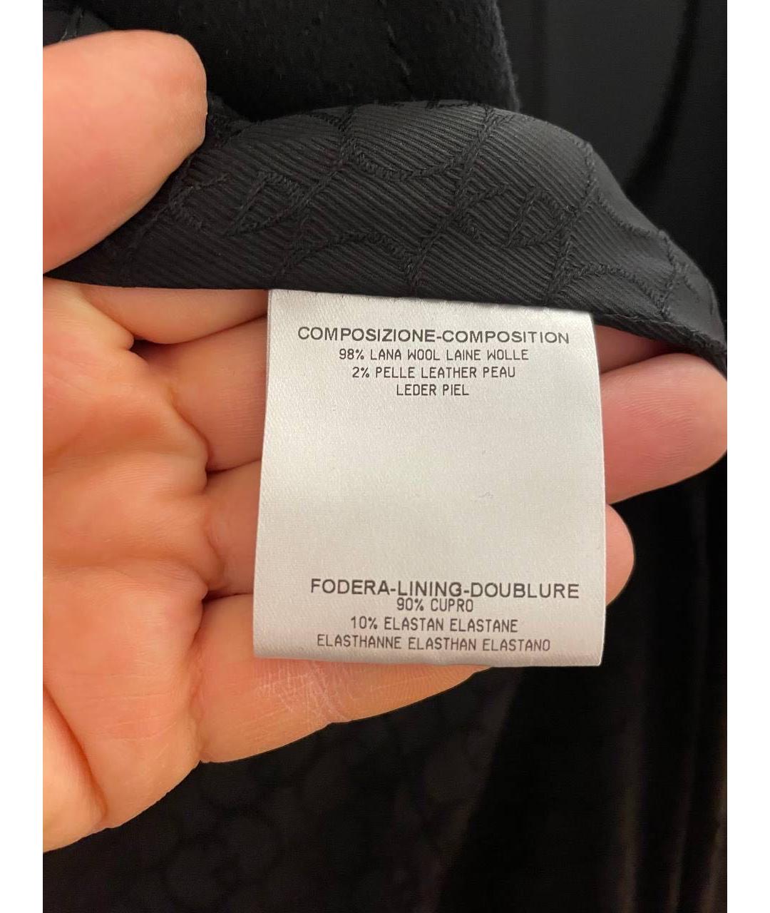 GUCCI Черное шерстяное пальто, фото 5