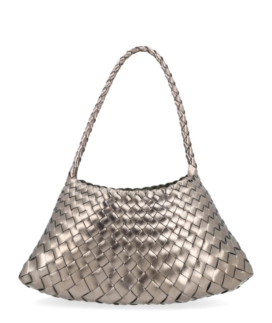 Dragon Diffusion Серебряная кожаная сумка тоут, фото 2