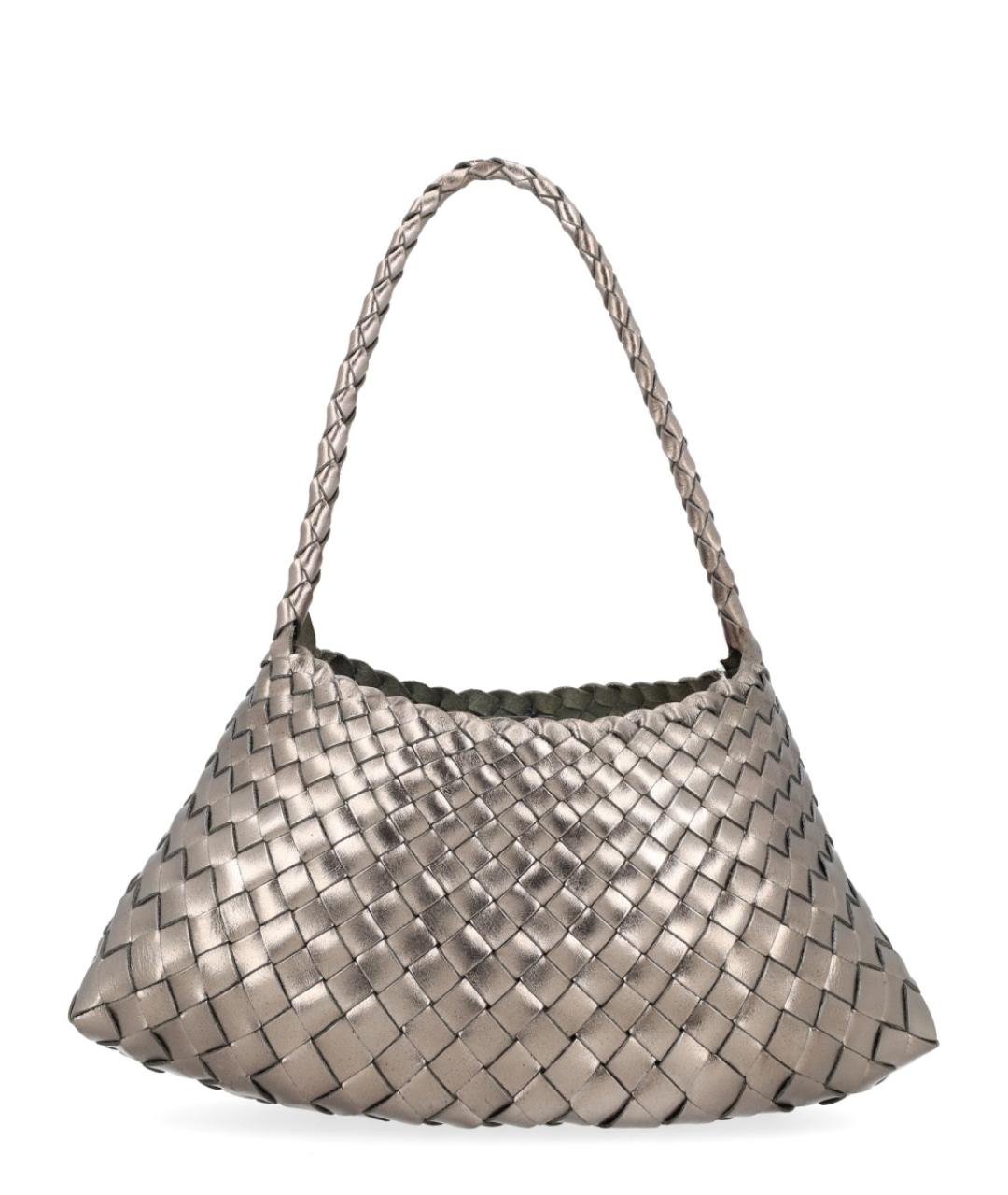 Dragon Diffusion Серебряная кожаная сумка тоут, фото 1