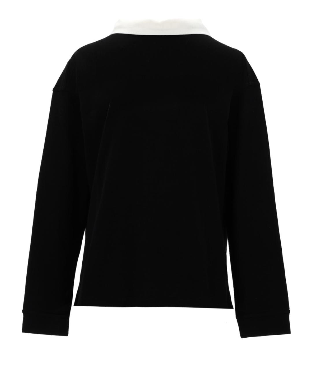 KHAITE Черная шелковая блузы, фото 2