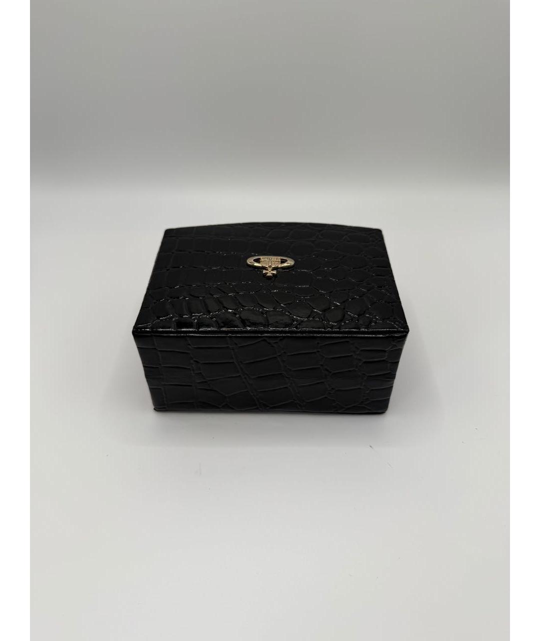 VIVIENNE WESTWOOD Черная кожаная косметичка, фото 2