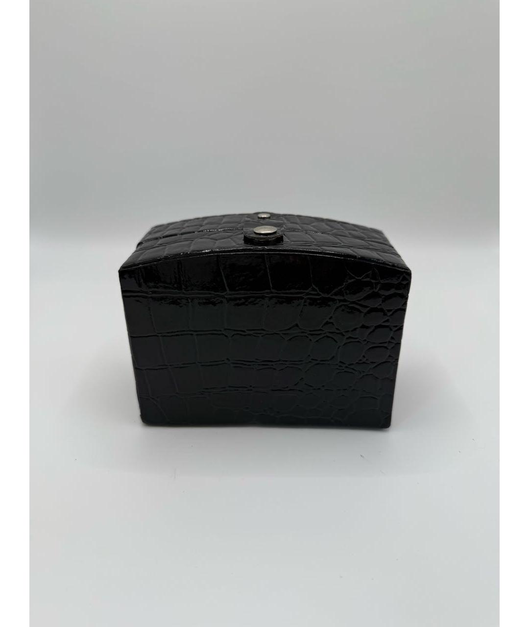 VIVIENNE WESTWOOD Черная кожаная косметичка, фото 3