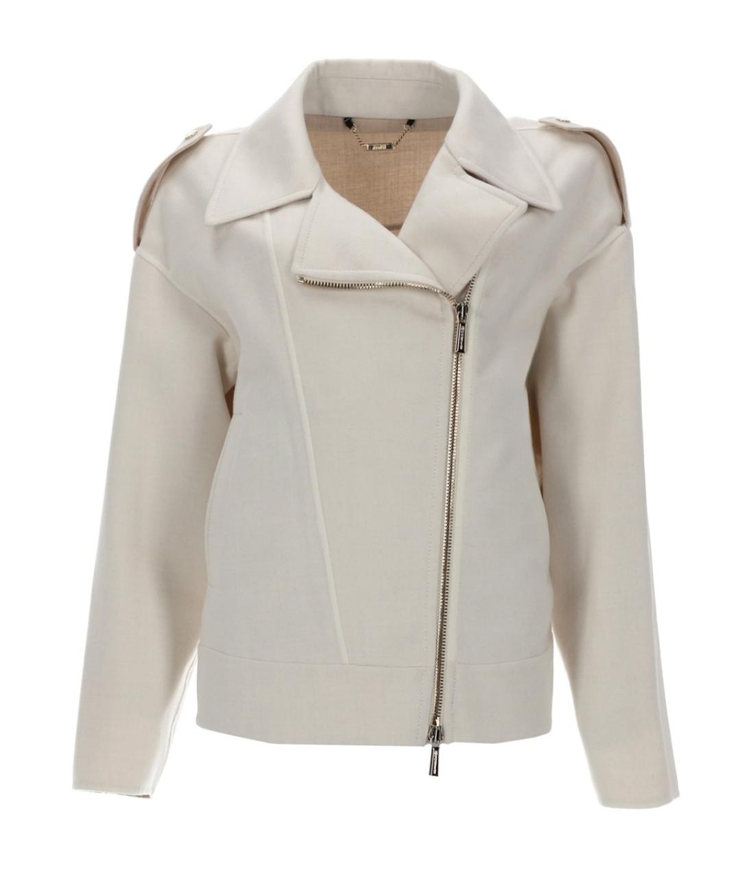 MOORER Белая шерстяная куртка, фото 1