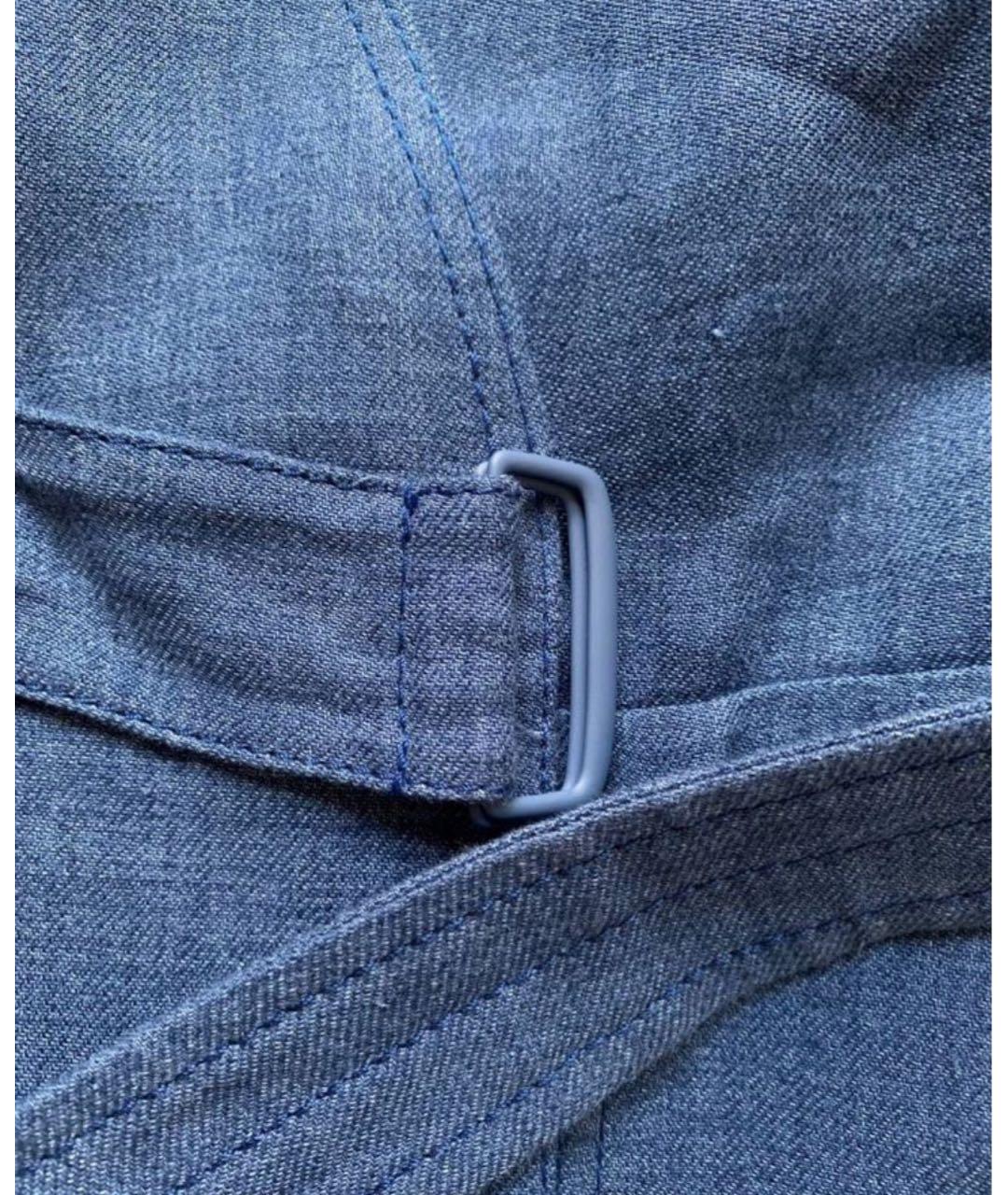 MAX MARA Синий льняной жакет/пиджак, фото 4