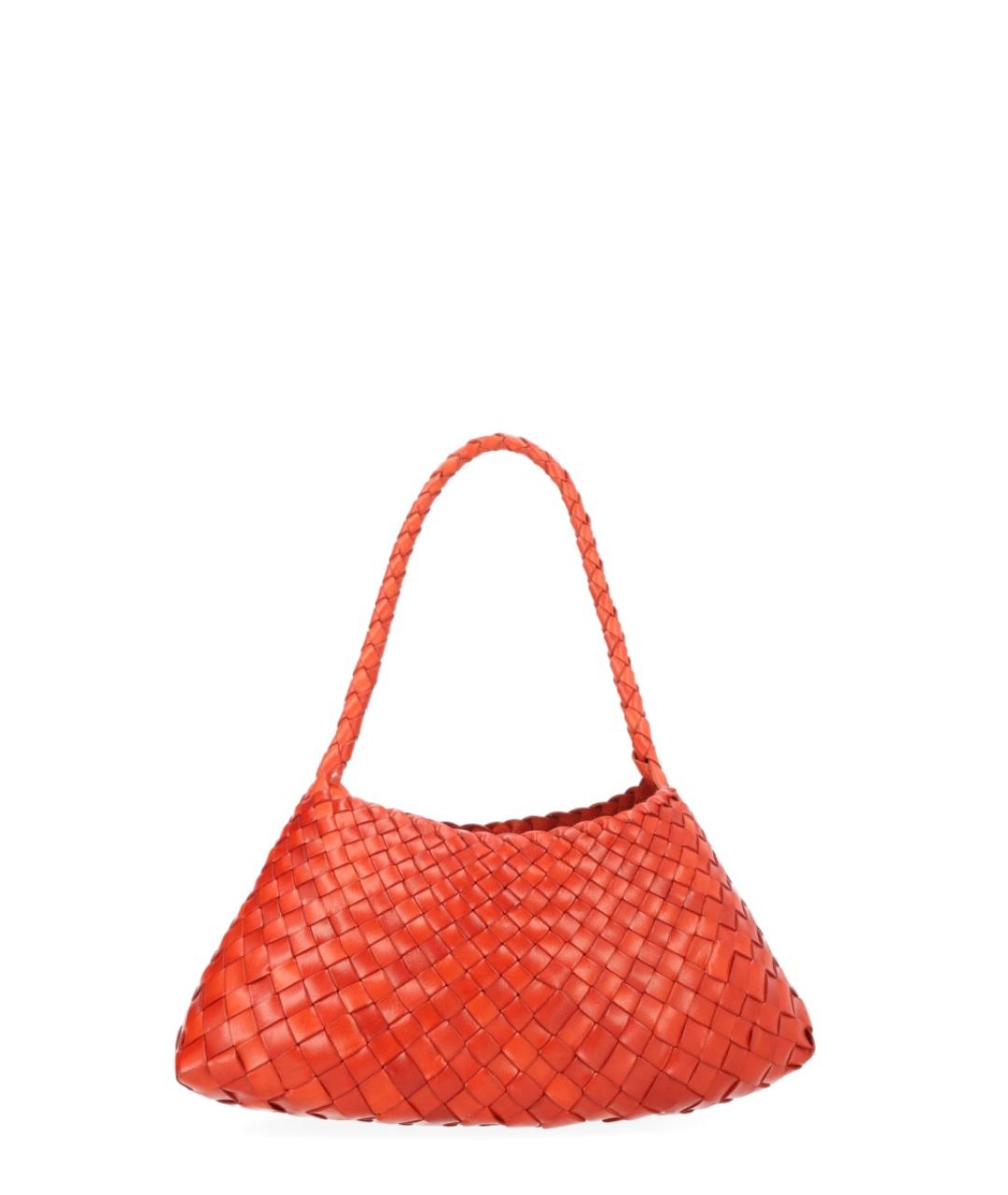 Dragon Diffusion Оранжевая кожаная сумка тоут, фото 2