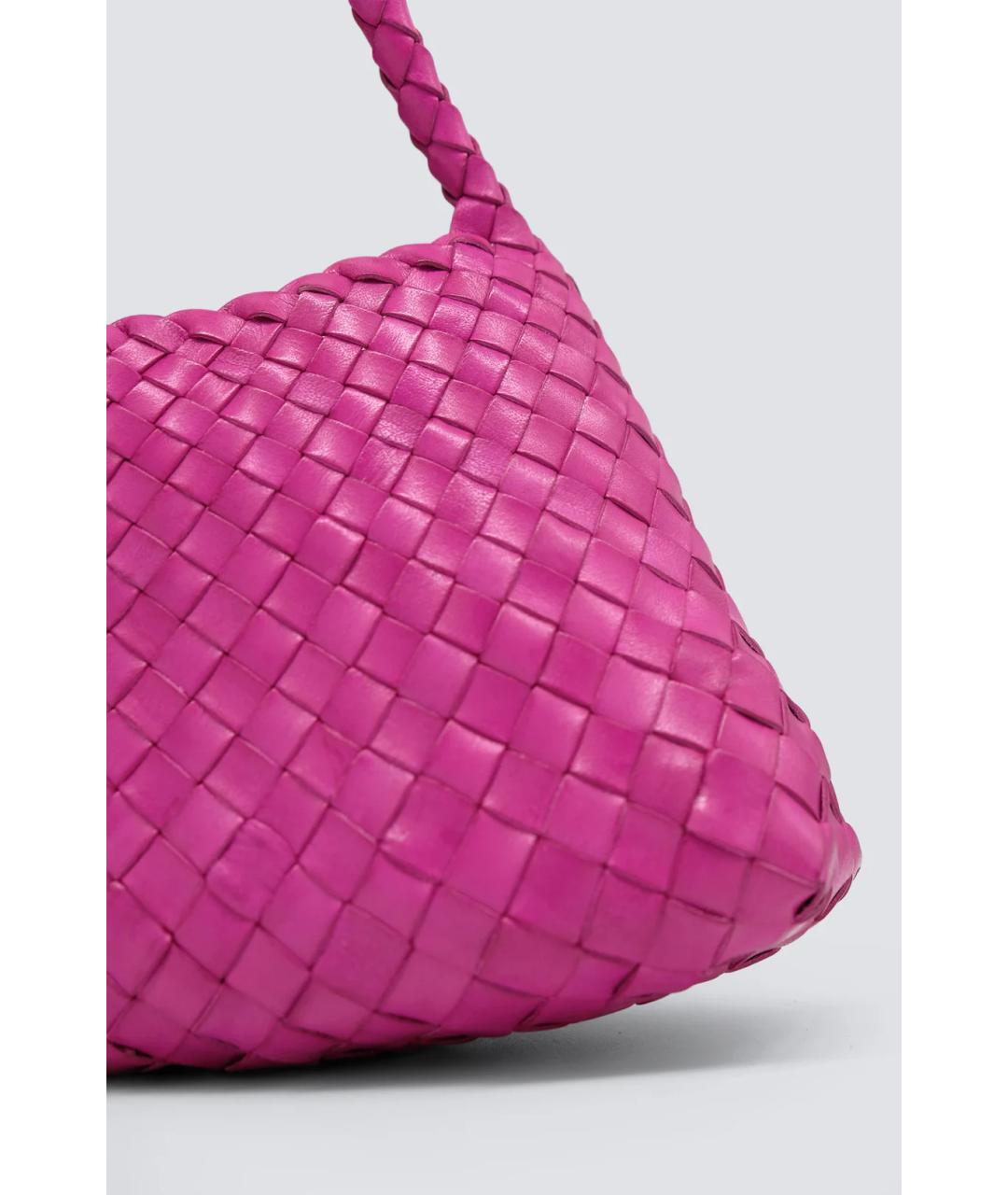 Dragon Diffusion Фуксия кожаная сумка тоут, фото 4