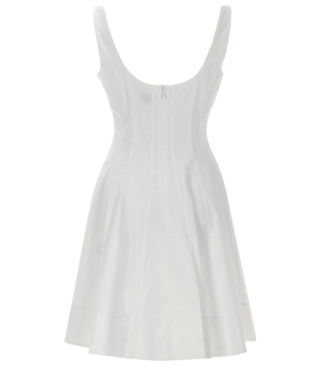 STAUD Белое хлопковое повседневное платье, фото 2