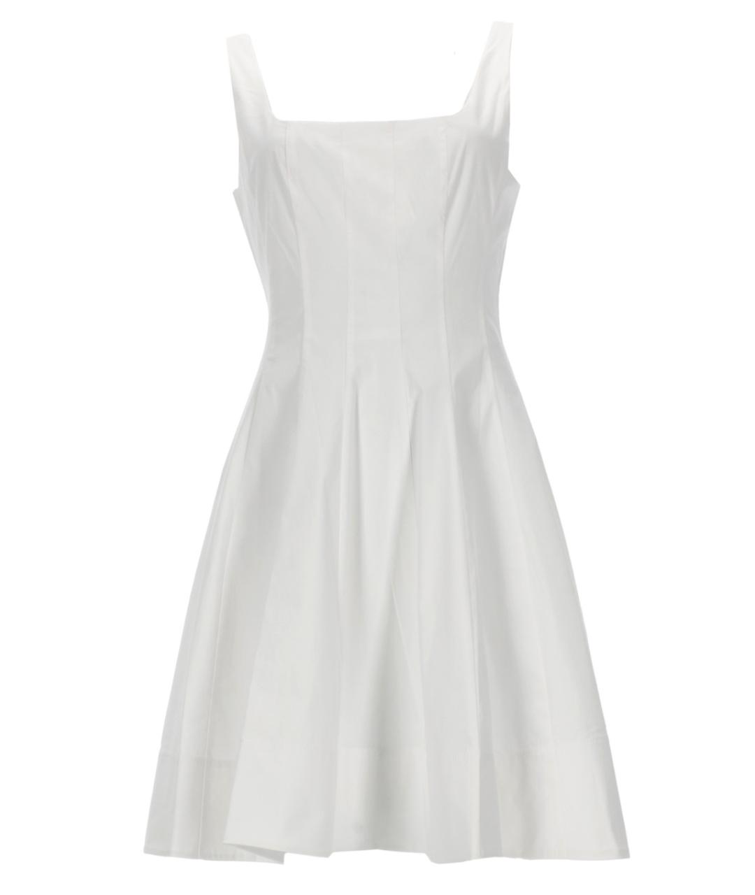 STAUD Белое хлопковое повседневное платье, фото 1