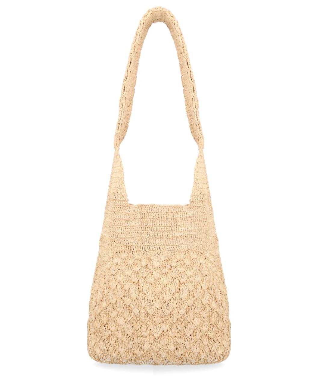 ISABEL MARANT Бежевая пелетеная сумка тоут, фото 3