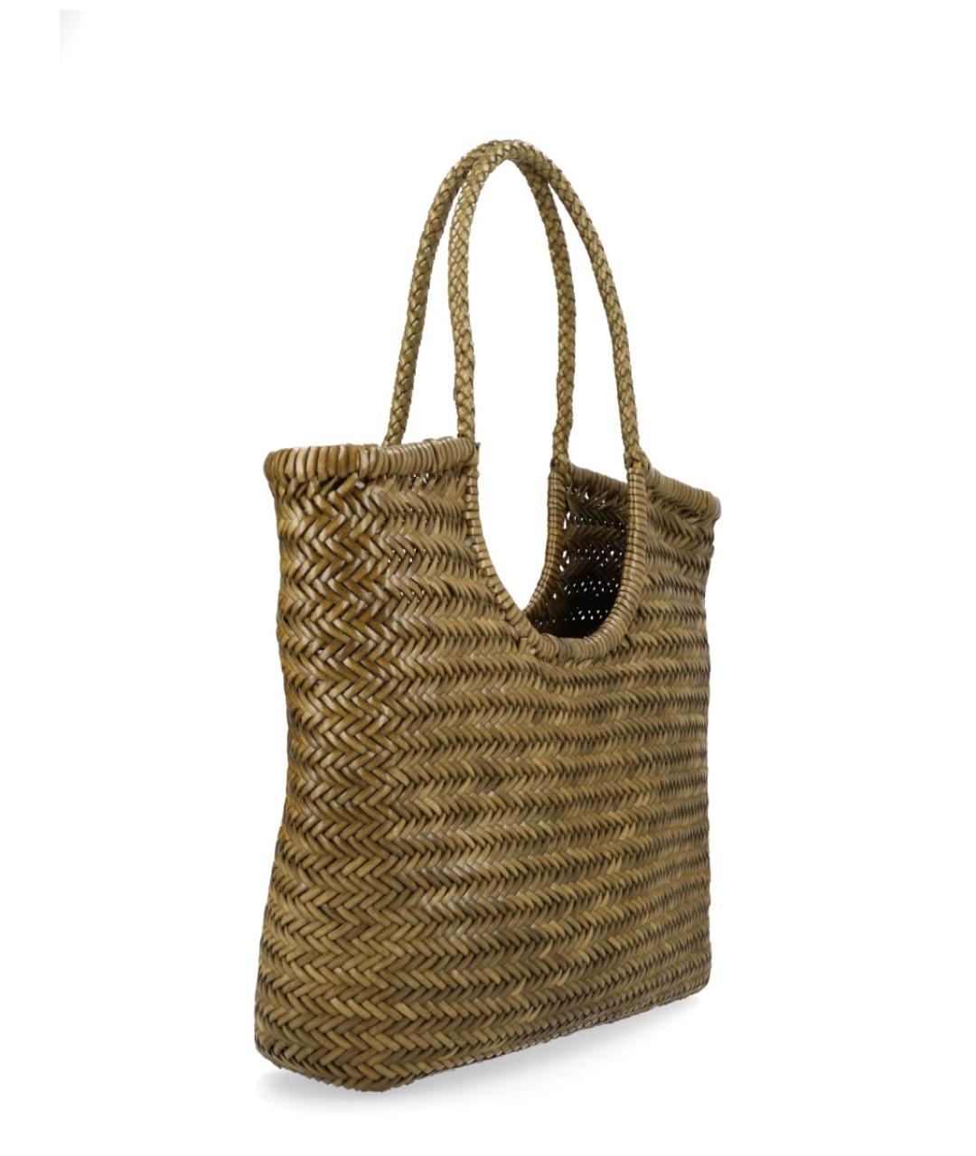 Dragon Diffusion Хаки кожаная сумка тоут, фото 2