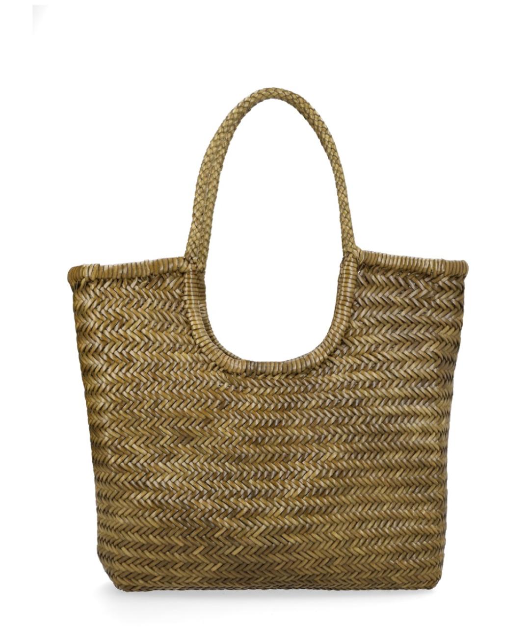 Dragon Diffusion Хаки кожаная сумка тоут, фото 1