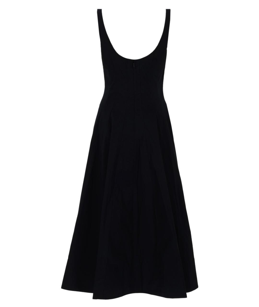 STAUD Черное хлопковое повседневное платье, фото 2