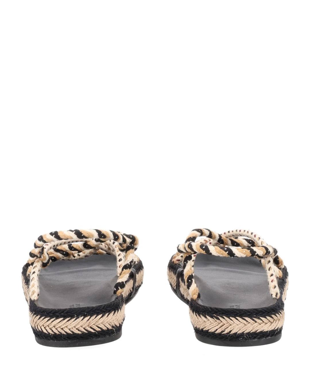 ISABEL MARANT Черные текстильные босоножки, фото 4