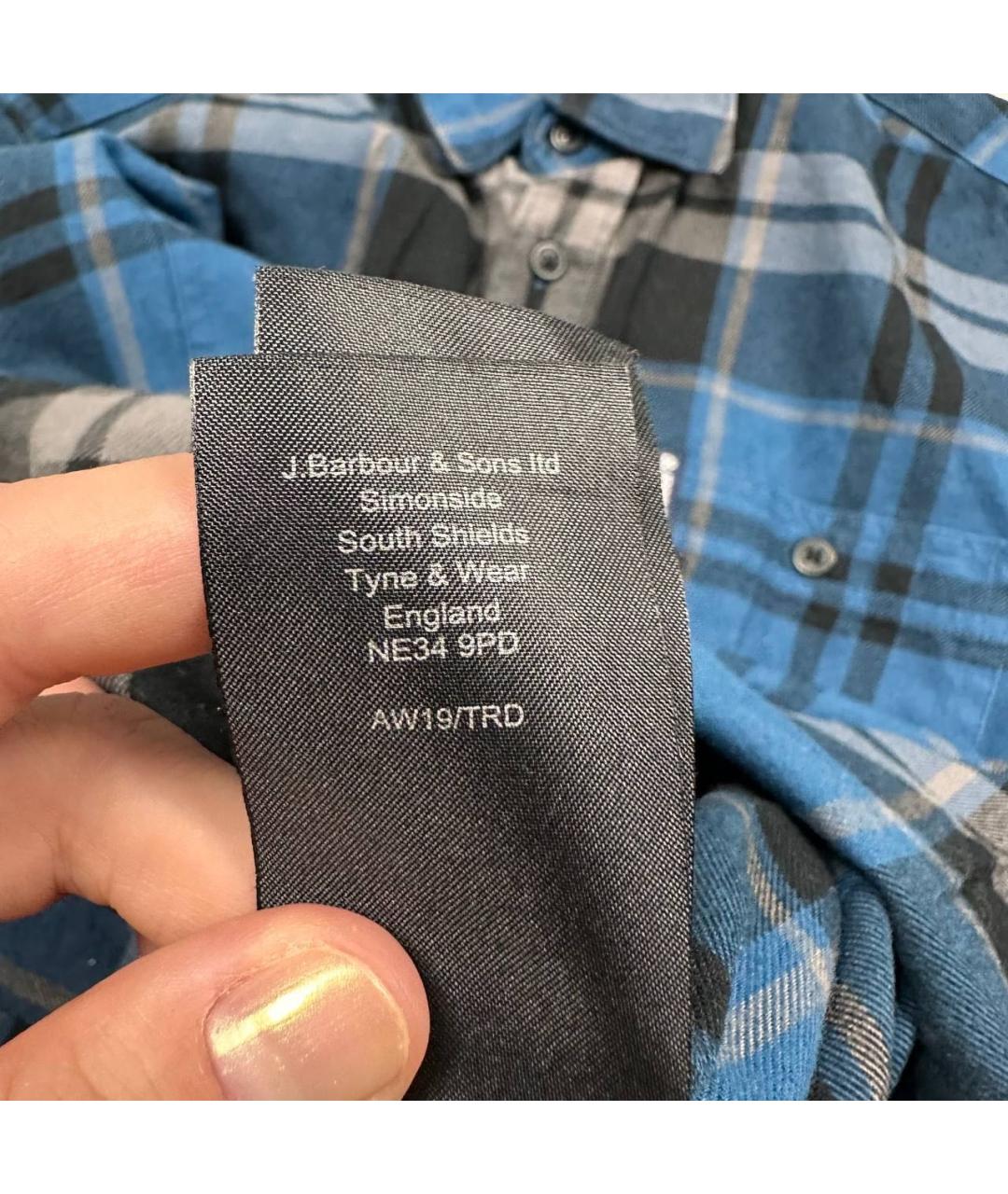 BARBOUR Темно-синяя кэжуал рубашка, фото 6