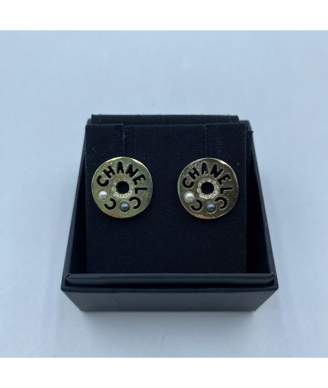 CHANEL Золотые серьги, фото 9