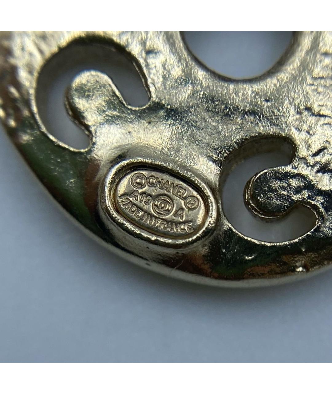 CHANEL Золотые серьги, фото 8