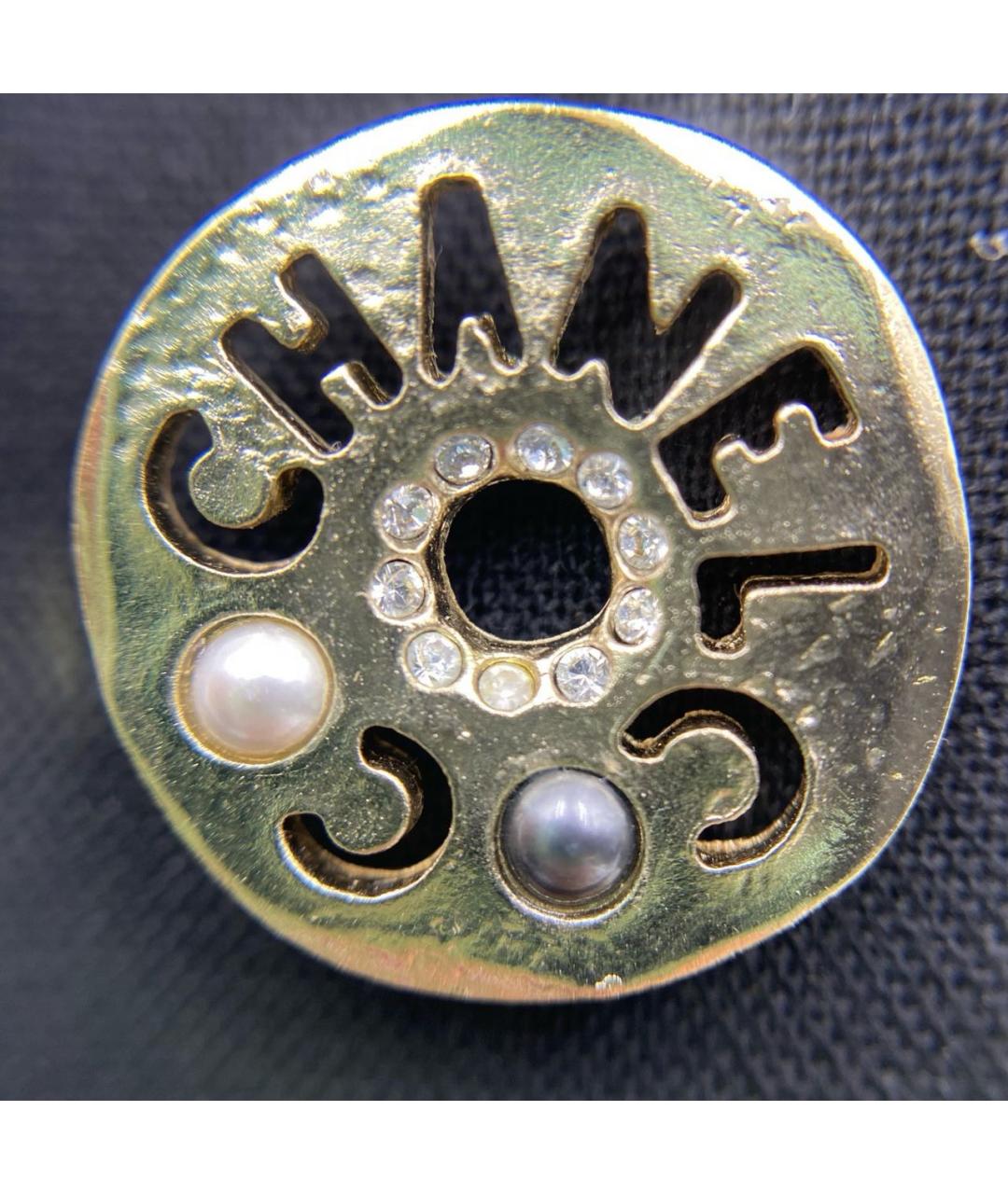 CHANEL Золотые серьги, фото 5