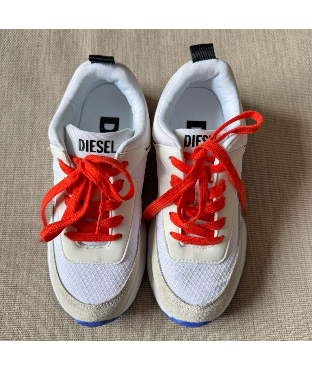 DIESEL Белые текстильные кеды, фото 2