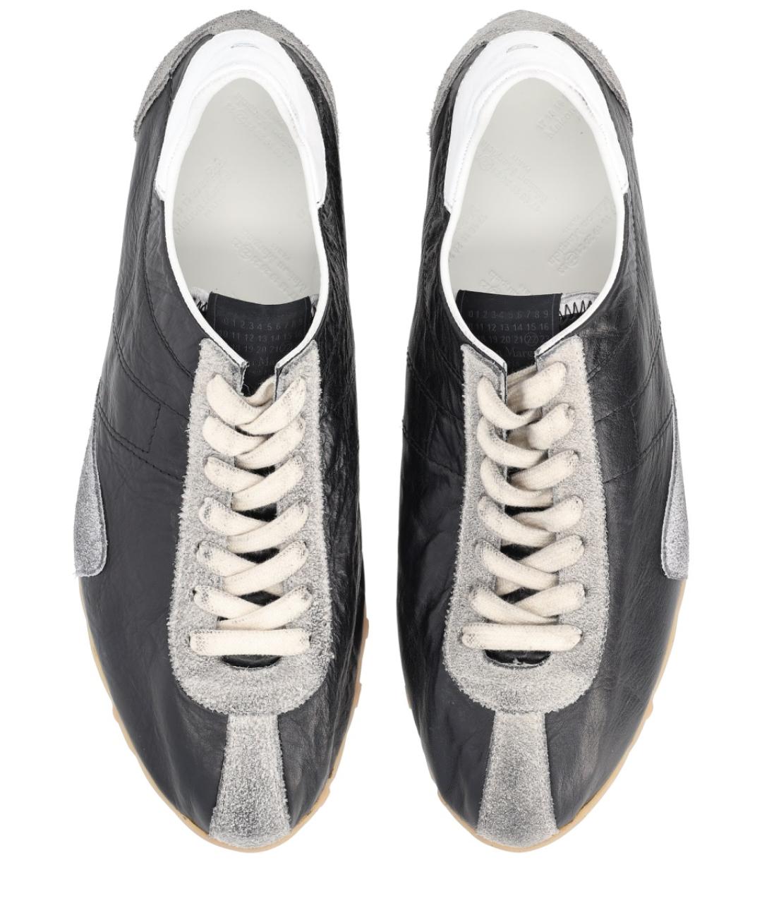 MAISON MARGIELA Мульти кожаные низкие кроссовки / кеды, фото 5