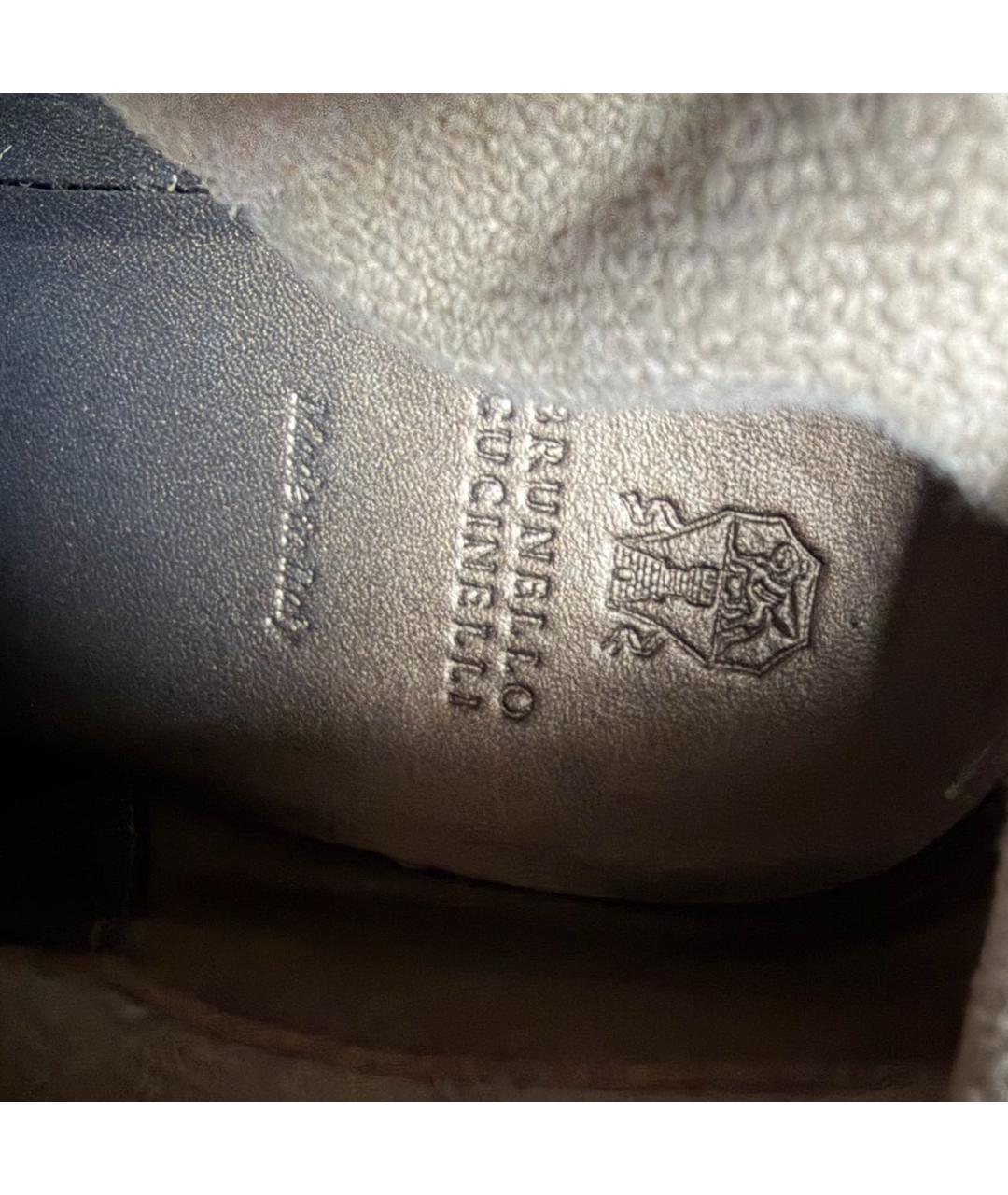 BRUNELLO CUCINELLI Бежевые замшевые ботинки, фото 7