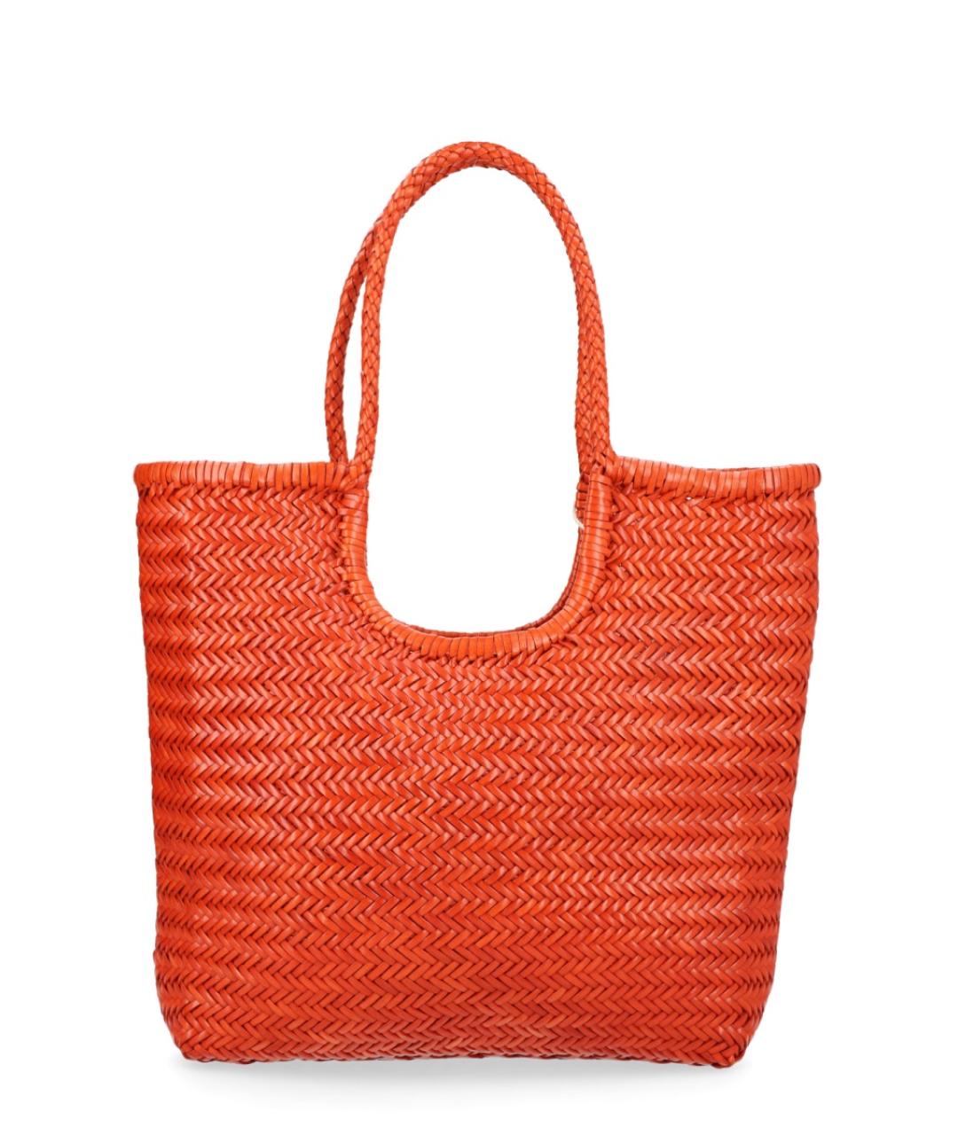 Dragon Diffusion Коралловая кожаная сумка тоут, фото 3