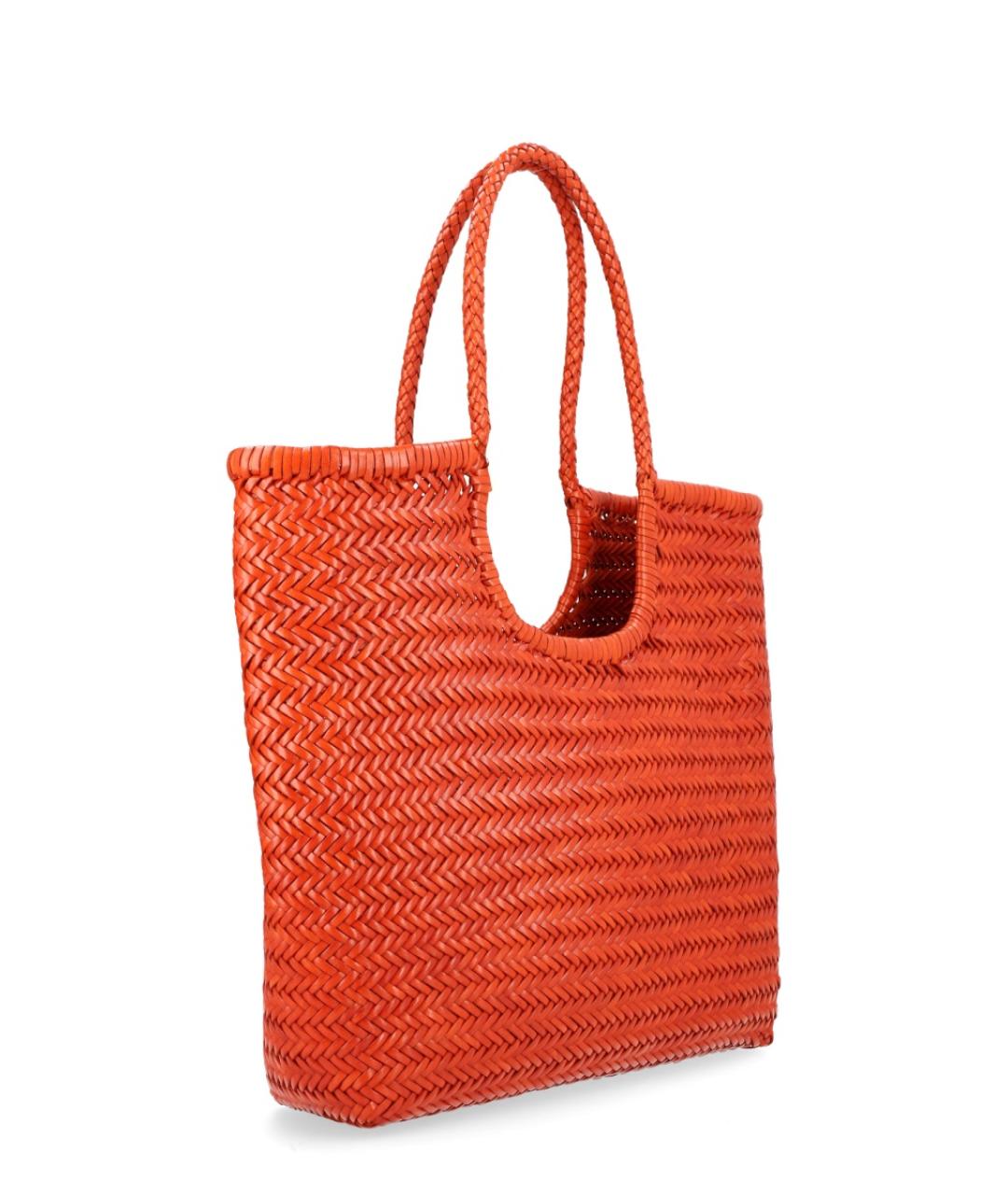 Dragon Diffusion Коралловая кожаная сумка тоут, фото 2