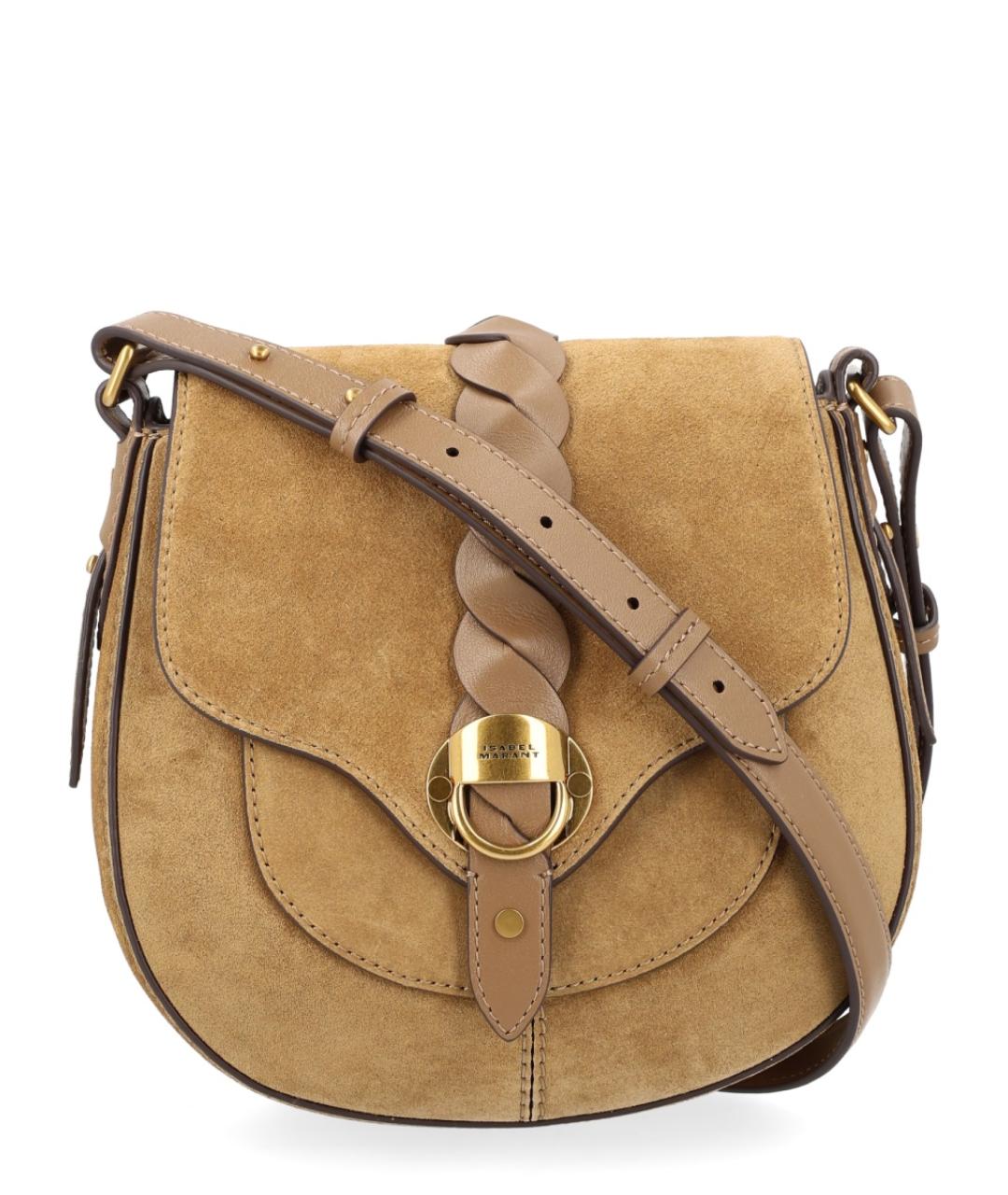 ISABEL MARANT Бежевая замшевая сумка через плечо, фото 1