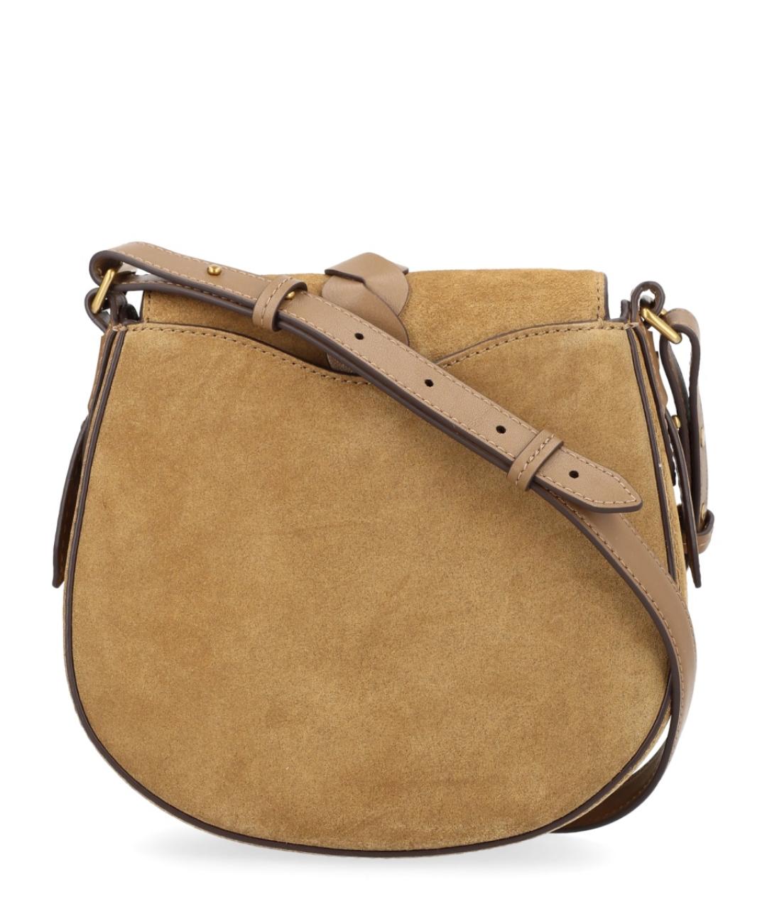 ISABEL MARANT Бежевая замшевая сумка через плечо, фото 3