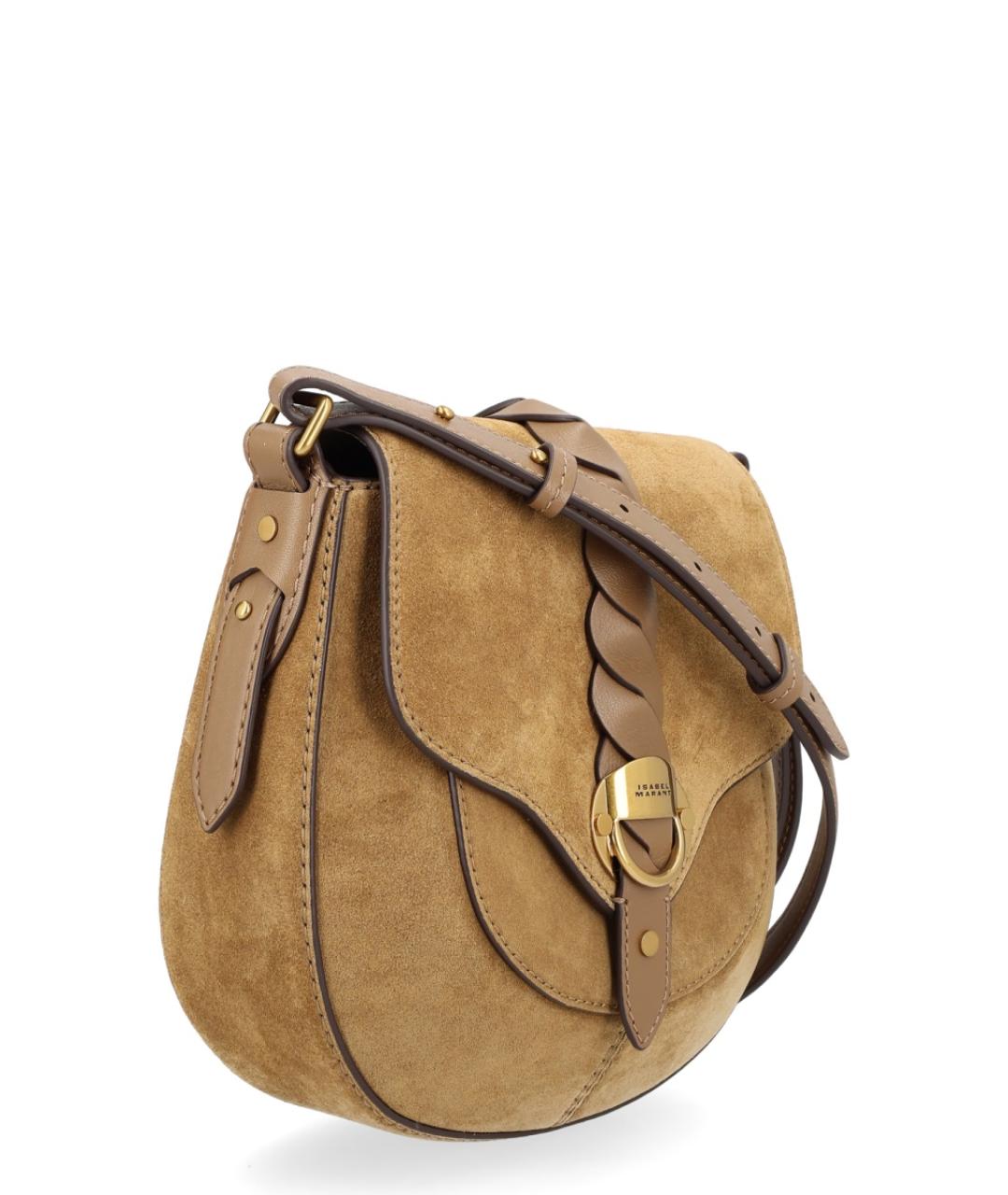 ISABEL MARANT Бежевая замшевая сумка через плечо, фото 2