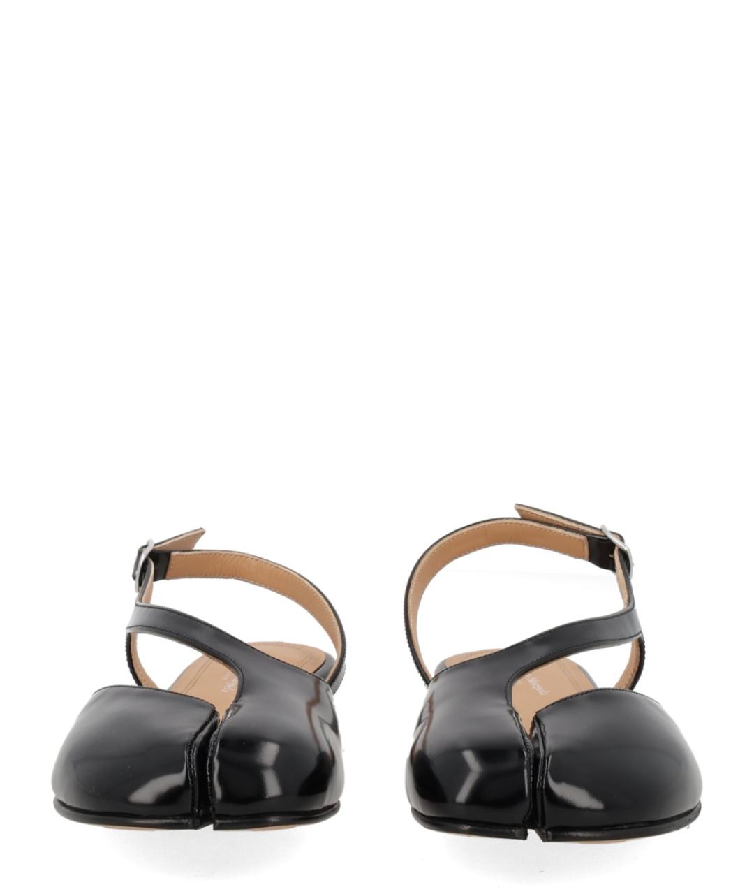 MAISON MARGIELA Черные балетки из лакированной кожи, фото 3