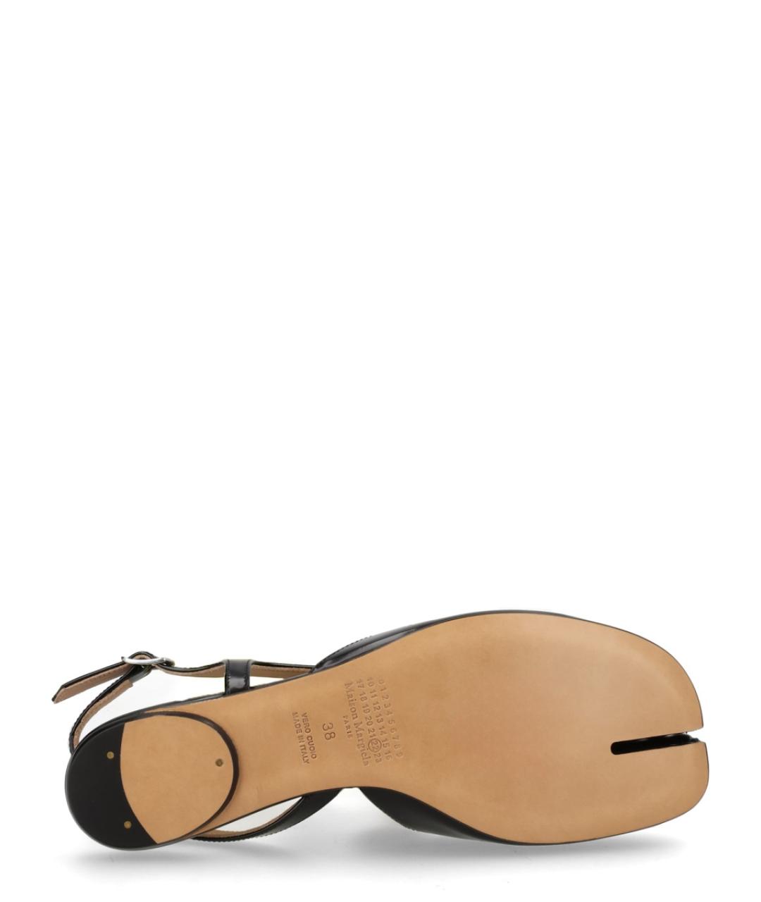 MAISON MARGIELA Черные балетки из лакированной кожи, фото 6