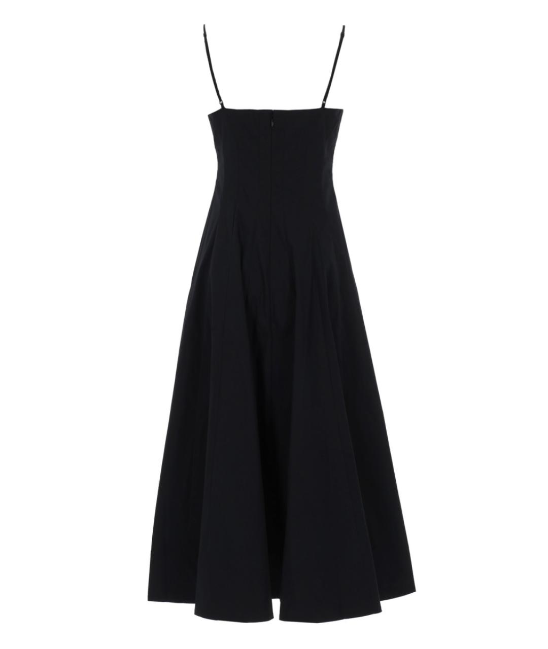 STAUD Черное хлопковое повседневное платье, фото 2