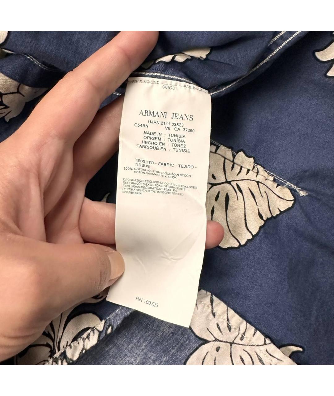 ARMANI JEANS Мульти кэжуал рубашка, фото 5