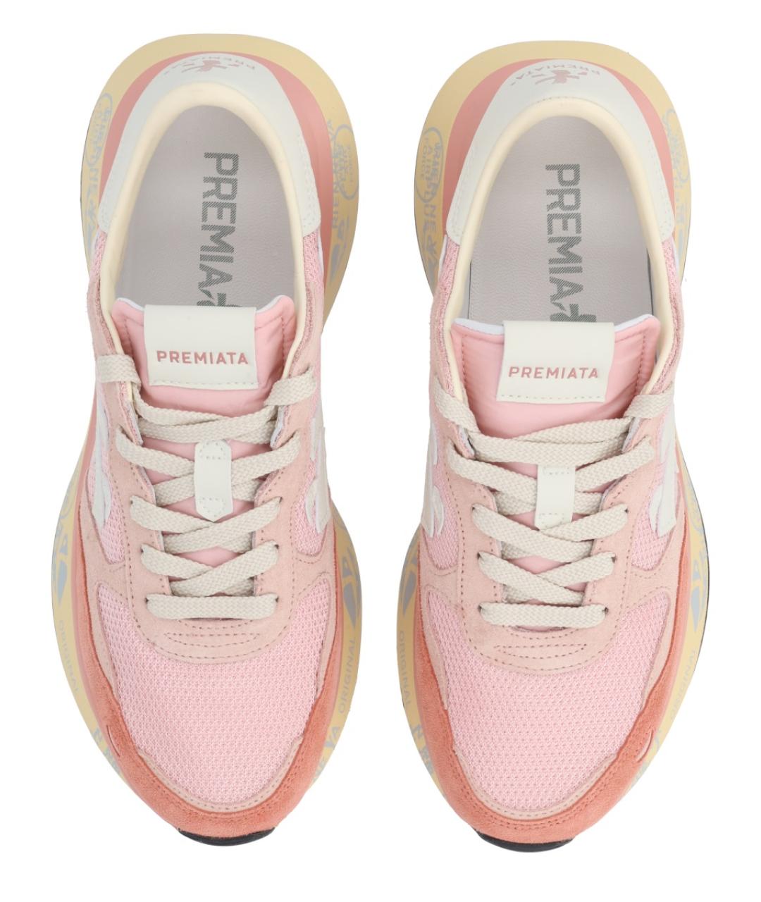 PREMIATA Розовые кожаные кроссовки, фото 5