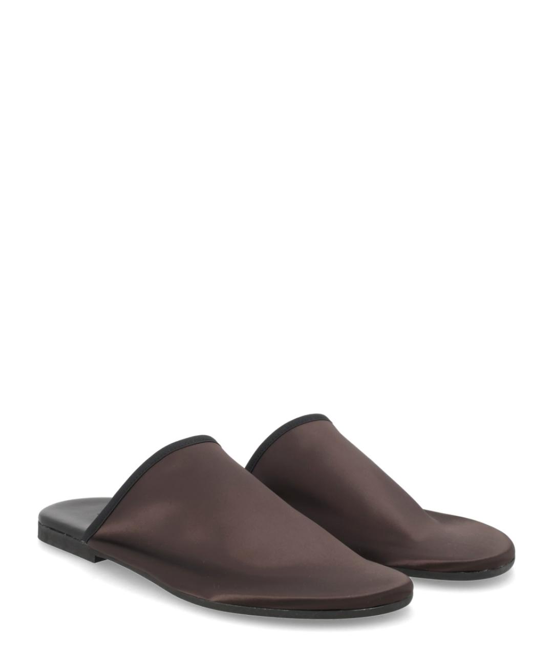 ALYSI Коричневые текстильные мюли, фото 2