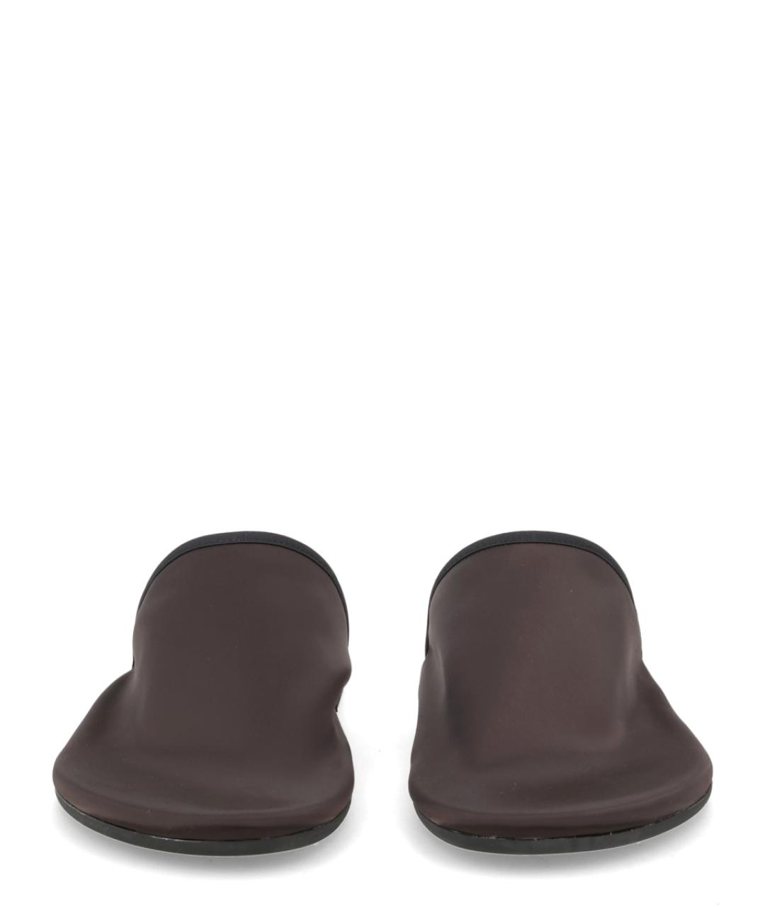 ALYSI Коричневые текстильные мюли, фото 3