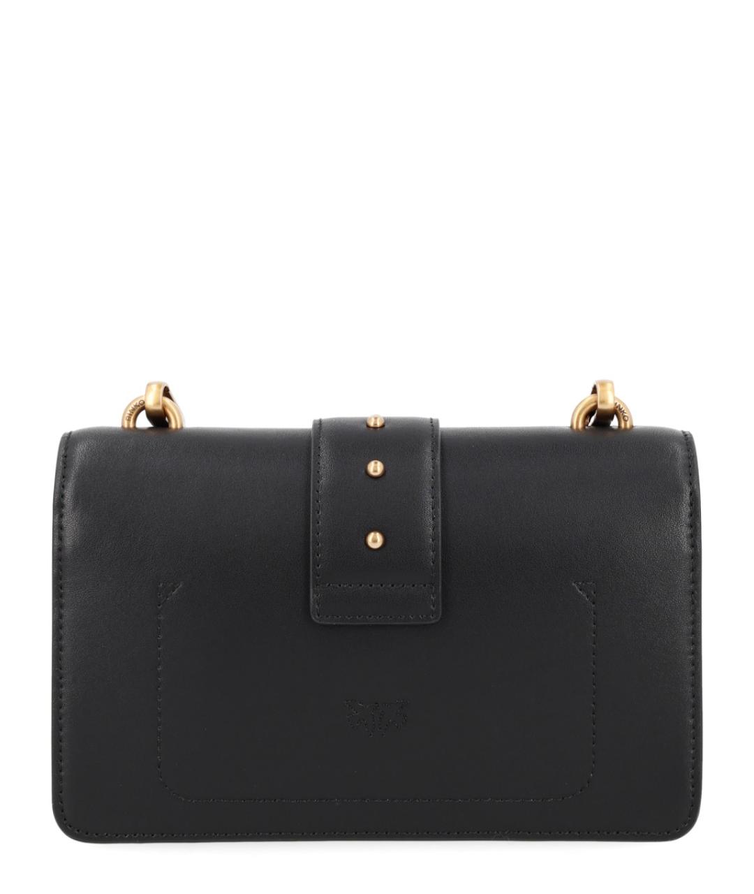 PINKO Черная сумка через плечо из искусственной кожи, фото 3