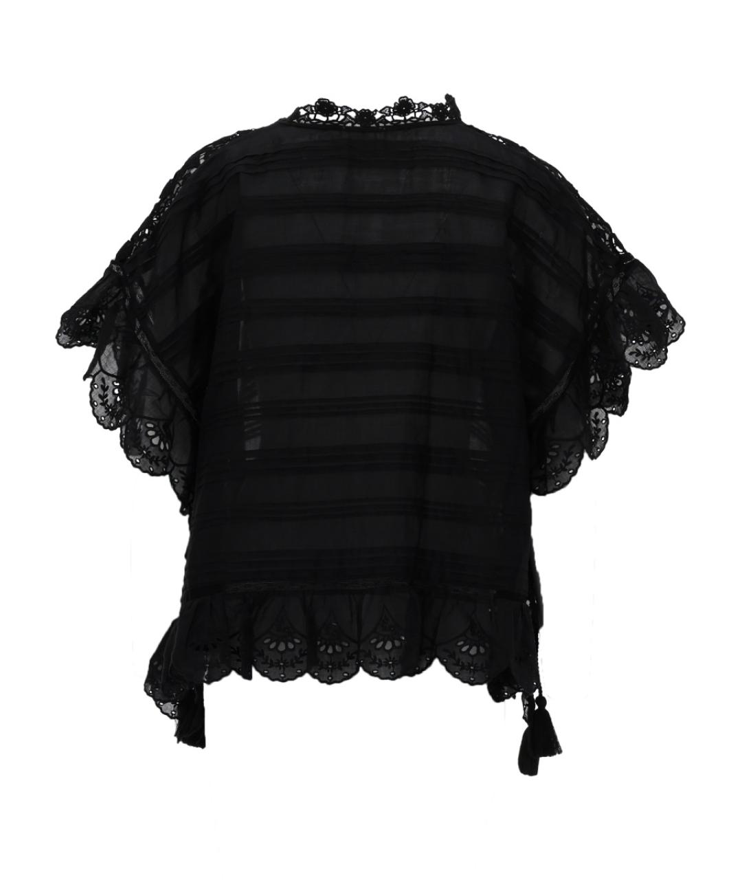 ISABEL MARANT ETOILE Черная хлопковая блузы, фото 2