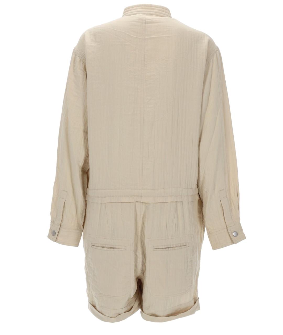 ISABEL MARANT ETOILE Бежевое хлопковое повседневное платье, фото 2