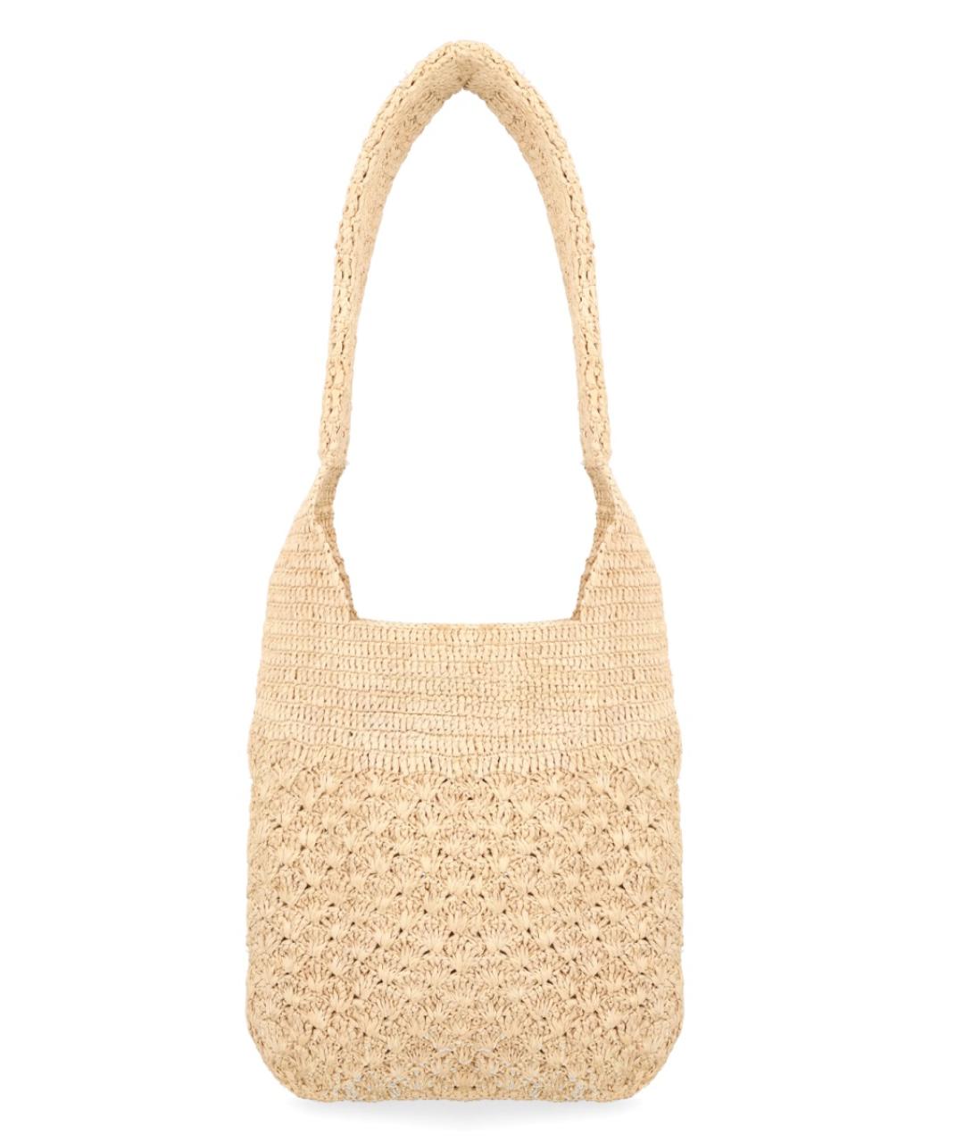 ISABEL MARANT Бежевая пелетеная сумка тоут, фото 2